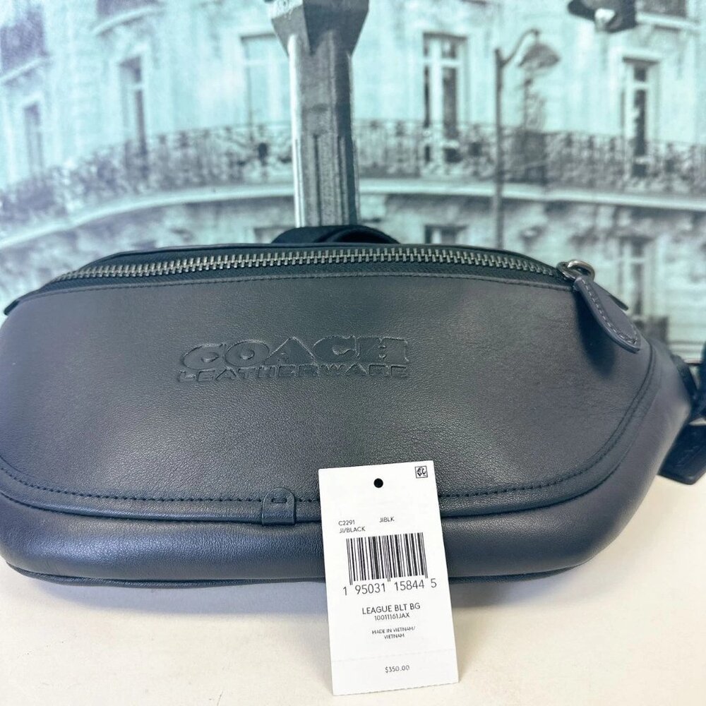 Coach C2291 League Belt Bag IN BLACK - Picture 5 of 5